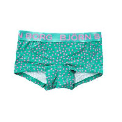 Björn Borg Native Dot Girls Mini Shorts Vivid Grn * Fri Frakt * * Kampanj *