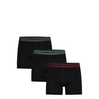 Björn Borg Organic Cotton Stretch Boxer 3P Svart