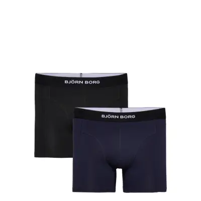 Björn Borg Premium Cotton Stretch Boxer 2P - Black - S