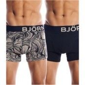 Björn Borg Sandstone Short Shorts Black 2-pack * Fri Frakt *