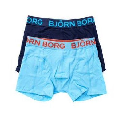 Björn Borg Seasonal Solid Boys Shorts Peacoat 2-pack * Fri Frakt * * Kampanj *