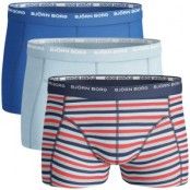 Björn Borg Short Shorts Basic Stripes 153810 3-pack * Fri Frakt *