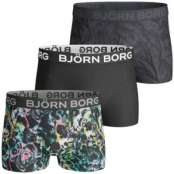 Björn Borg Short Shorts Black Garden, Dark Forest 3-pack * Fri Frakt * * Kampanj *