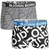 Björn Borg Short Shorts Borg Logo Cross Stripe 2-pack * Fri Frakt *