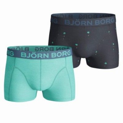 Björn Borg Short Shorts Palms and Mint 2-pack * Fri Frakt *