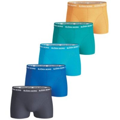 Björn Borg Short Shorts Seasonal Solid Peacoat 5-pack * Fri Frakt *