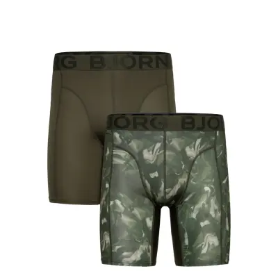 Björn Borg Sports Lightweight Long Leg Boxer 2P - Multi/patterned - XXL