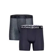 Björn Borg Sports Microfiber Boxer 2P Marinblå