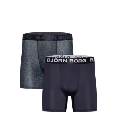 Björn Borg Sports Microfiber Boxer 2P Marinblå
