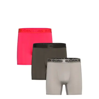 Björn Borg Sports Microfiber Boxer 3P Multi/patterned