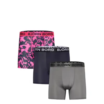 Björn Borg Sports Microfiber Boxer 3P Multi/patterned