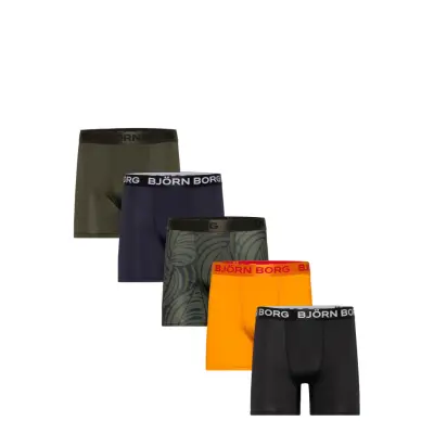 Björn Borg Sports Microfiber Boxer 5P - Multi/patterned - XXL