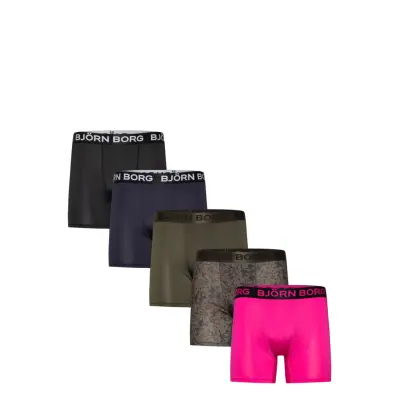Björn Borg Sports Microfiber Boxer 5P Rosa