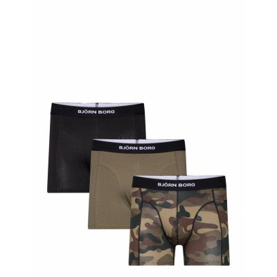 Core Boxer 3P *Villkorat Erbjudande Boxerkalsonger Khakigrön Björn Borg