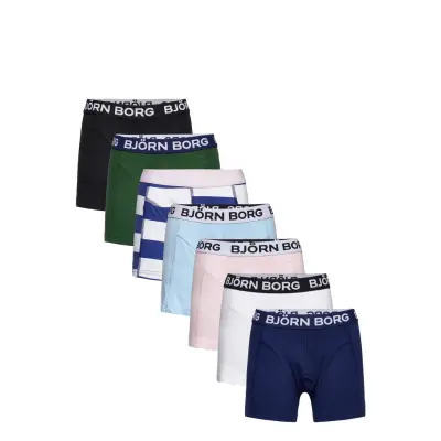 Core Boxer 7P Night & Underwear Underwear Underpants Blå Björn Borg