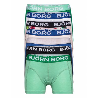 Core Boxer 7P Night & Underwear Underwear Underpants Grön Björn Borg