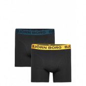 Cotton Stretch Boxer 2P Boxerkalsonger Black Björn Borg