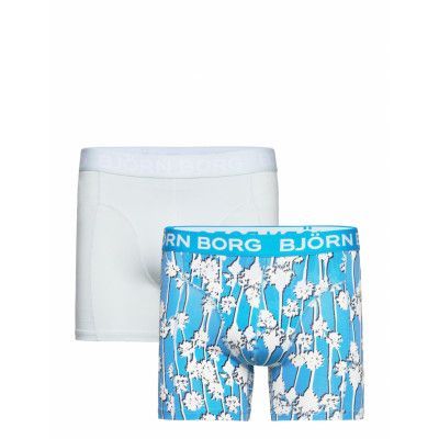 Cotton Stretch Boxer 2P Boxerkalsonger Blue Björn Borg