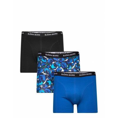 Cotton Stretch Boxer 3P *Villkorat Erbjudande Boxerkalsonger Blå Björn Borg