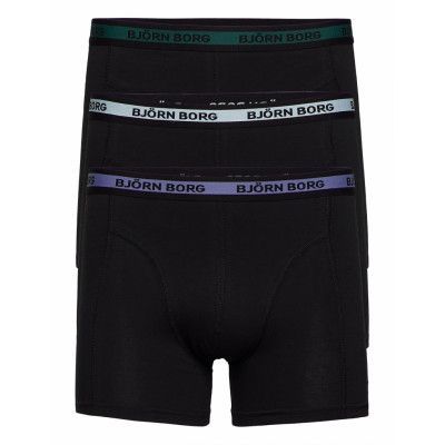 Cotton Stretch Boxer 3P Boxerkalsonger Black Björn Borg