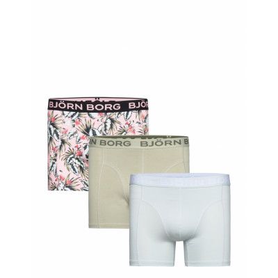 Cotton Stretch Boxer 3P Boxerkalsonger Blue Björn Borg