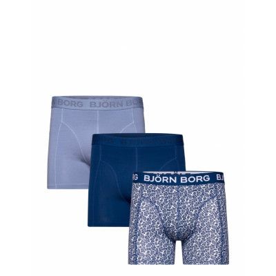 Cotton Stretch Boxer 3P *Villkorat Erbjudande Boxerkalsonger Marinblå Björn Borg