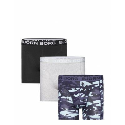 Cotton Stretch Boxer 3P Boxerkalsonger Navy Björn Borg