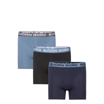 Cotton Stretch Boxer 3P *Villkorat Erbjudande Boxerkalsonger Marinblå Björn Borg