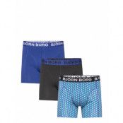 Cotton Stretch Boxer 3P Boxerkalsonger Navy Björn Borg