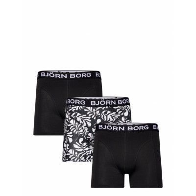 Cotton Stretch Boxer 3P *Villkorat Erbjudande Boxerkalsonger Svart Björn Borg
