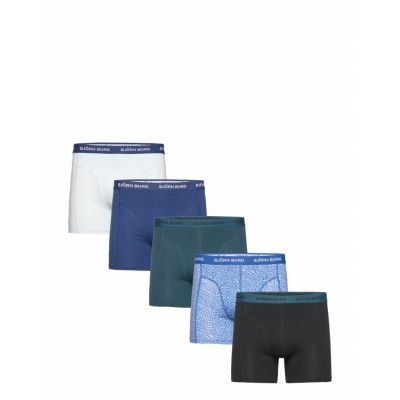Cotton Stretch Boxer 5P Boxerkalsonger Black Björn Borg