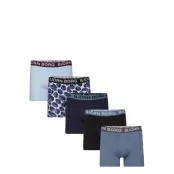 Cotton Stretch Boxer 5P Boxerkalsonger Marinblå Björn Borg