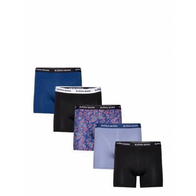 Cotton Stretch Boxer 5P *Villkorat Erbjudande Boxerkalsonger Marinblå Björn Borg