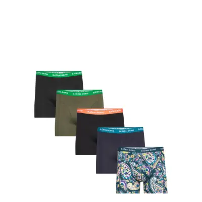 Cotton Stretch Boxer 5P Boxerkalsonger Multi/patterned Björn Borg