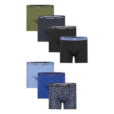 Cotton Stretch Boxer 7P Boxerkalsonger Navy Björn Borg