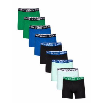 Cotton Stretch Boxer 9P Boxerkalsonger Svart Björn Borg