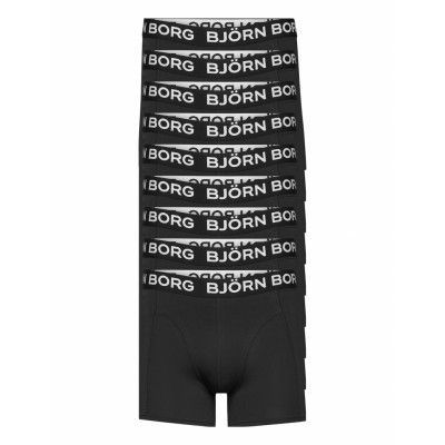 Cotton Stretch Boxer 9P Boxerkalsonger Svart Björn Borg