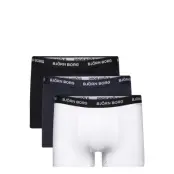 Cotton Stretch Trunk 3P Boxerkalsonger Black Björn Borg
