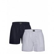 Björn Borg Cotton Stretch Woven Boxer Shorts 2P Marinblå