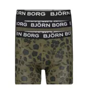 Essential Boxer 3p Boxerkalsonger Grön Björn Borg
