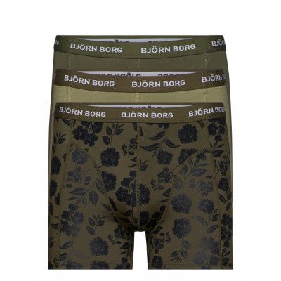 Essential Boxer 3P Boxerkalsonger Grön Björn Borg