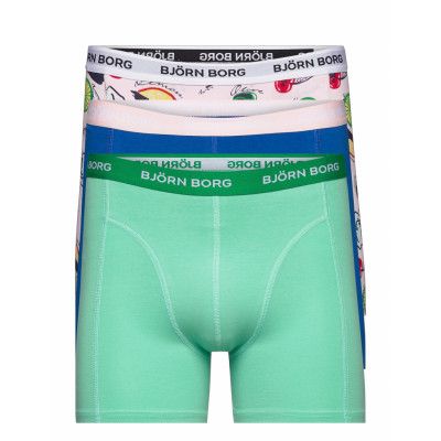 Essential Boxer 3P Boxerkalsonger Grön Björn Borg