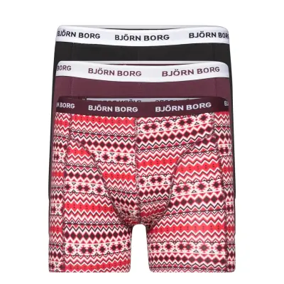 Essential Boxer 3P Boxerkalsonger Multi/mönstrad Björn Borg