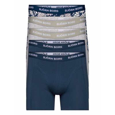 Essential Boxer 5P Boxerkalsonger Blå Björn Borg