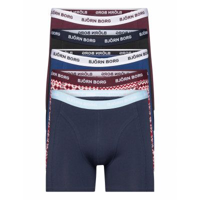 Essential Boxer 5P Boxerkalsonger Blå Björn Borg