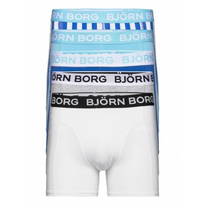 Cotton Stretch Boxer 5P *Villkorat Erbjudande Boxerkalsonger Vit Björn Borg
