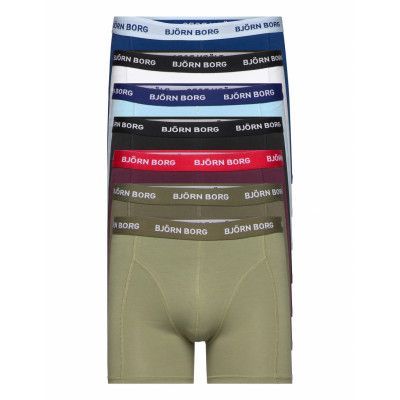 Essential Boxer 7P Boxerkalsonger Grön Björn Borg