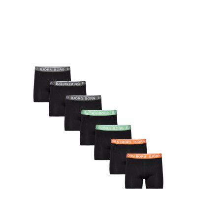 Cotton Stretch Boxer 7P Boxerkalsonger Svart Björn Borg
