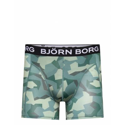 Microfiber Boxer 1P Boxerkalsonger Grön Björn Borg