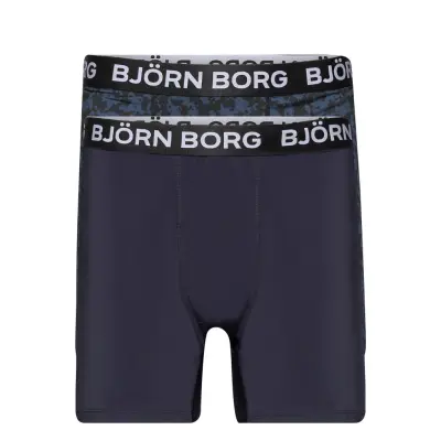 Performance Boxer 2P Boxerkalsonger Blå *Villkorat Erbjudande Björn Borg
